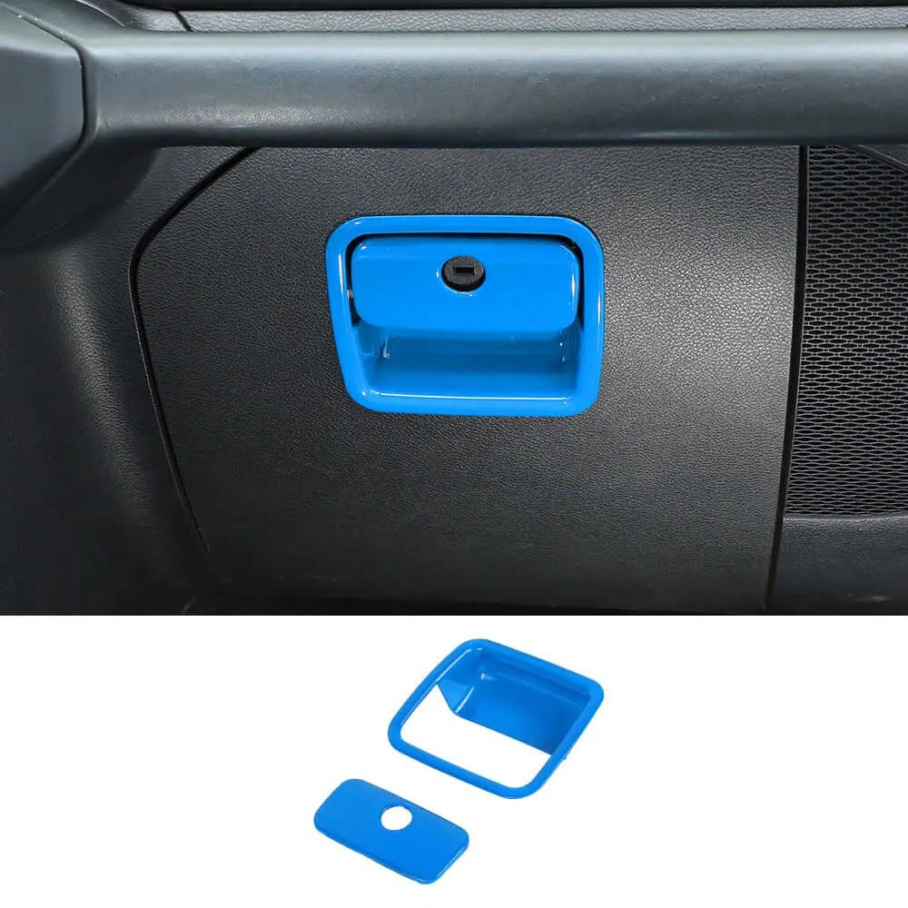 For 2018+ Jeep Wrangler JL JLU & Gladiator JT Co-Pilot Storage Glove Box Handle Cover Trim - Image 16