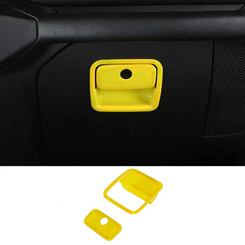 For 2018+ Jeep Wrangler JL JLU & Gladiator JT Co-Pilot Storage Glove Box Handle Cover Trim - Image 17