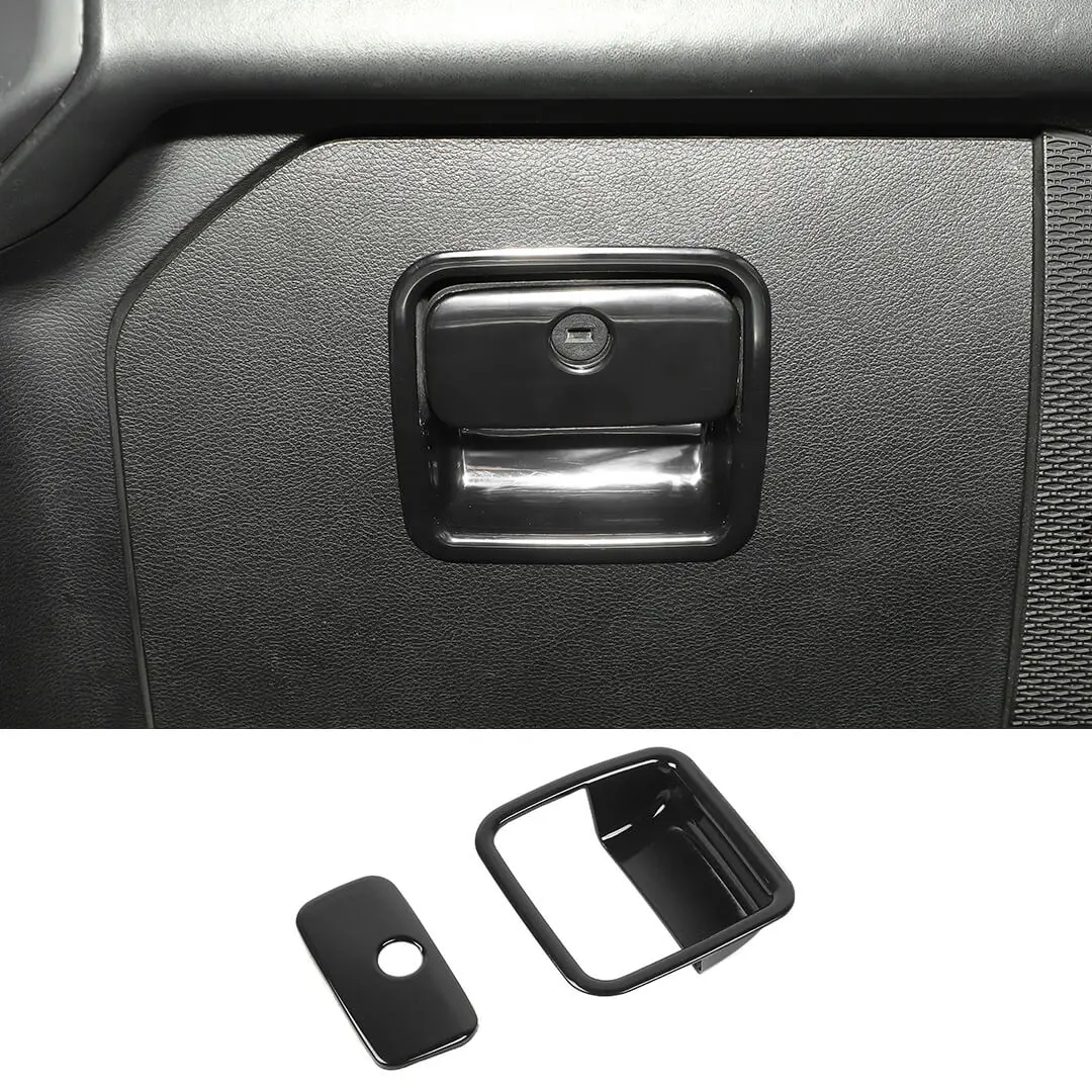 For 2018+ Jeep Wrangler JL JLU & Gladiator JT Co-Pilot Storage Glove Box Handle Cover Trim - Image 18