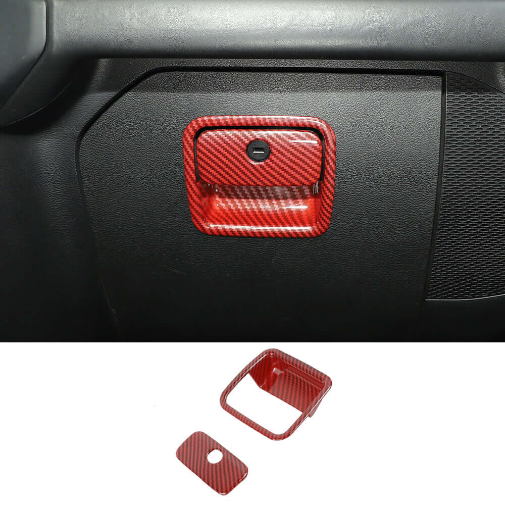 For 2018+ Jeep Wrangler JL JLU & Gladiator JT Co-Pilot Storage Glove Box Handle Cover Trim - Image 7