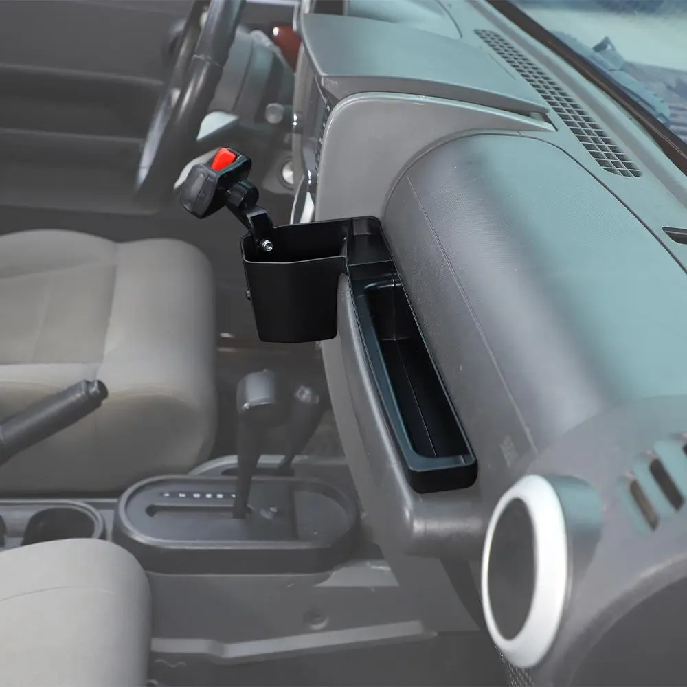 For 2007-2010 Jeep Wrangler JK Co-pilot Grab Bar Handle Storage Box & Phone Holder Base - Image 3