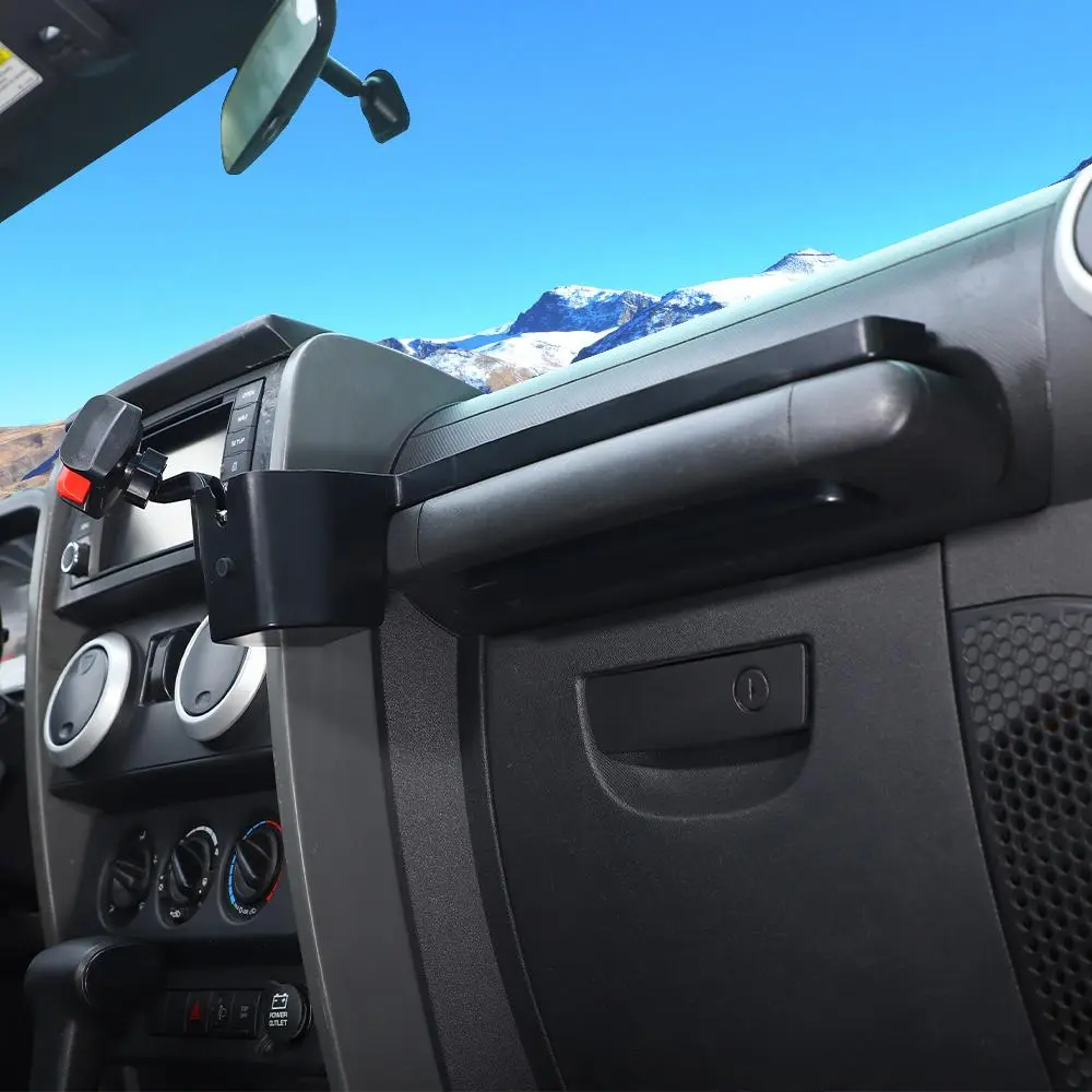 For 2007-2010 Jeep Wrangler JK Co-pilot Grab Bar Handle Storage Box & Phone Holder Base - Image 4