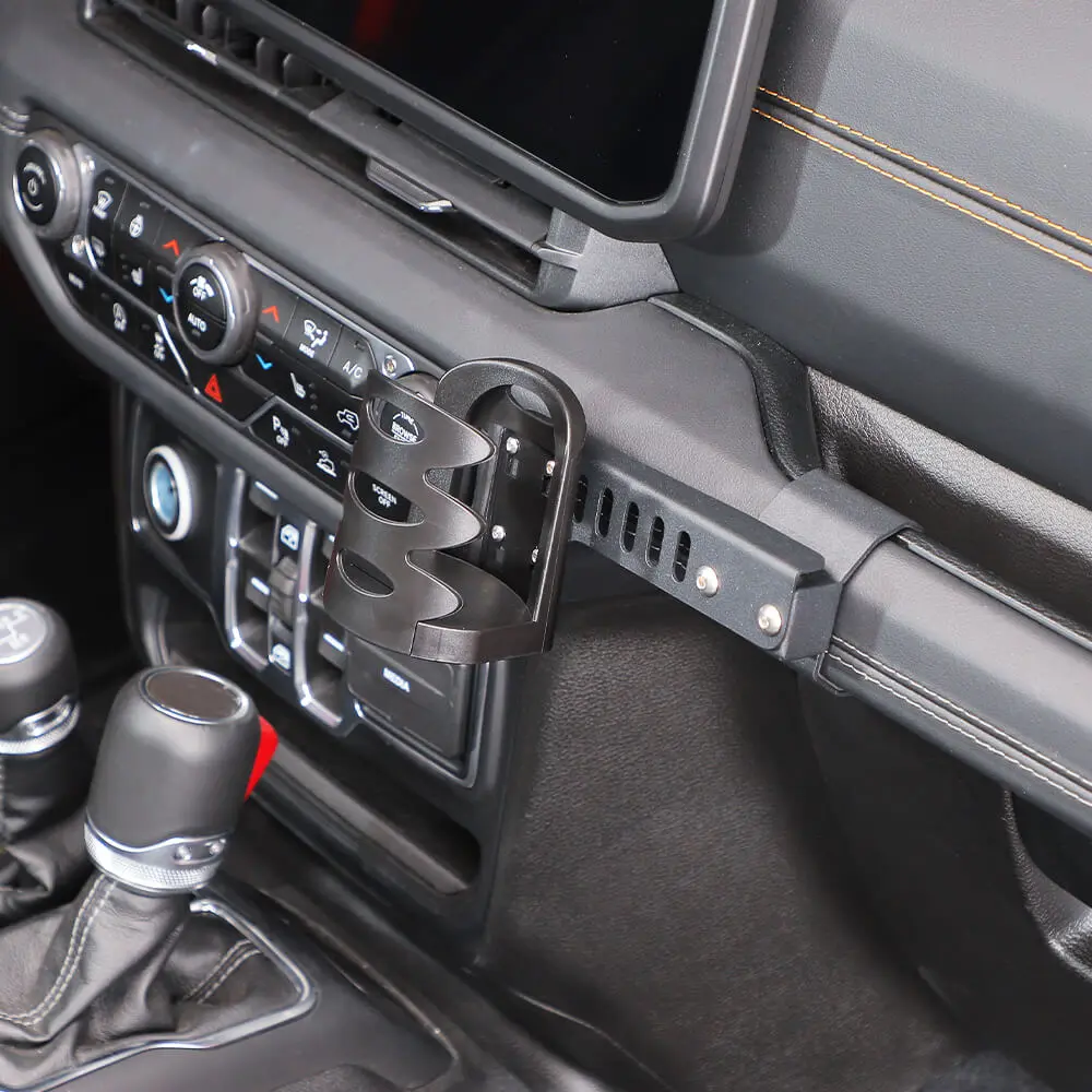 For 2024+ Jeep Wrangler JL & Gladiator JT Co-pilot Handlebar Water Cup Holder Mount Bracker - Image 4