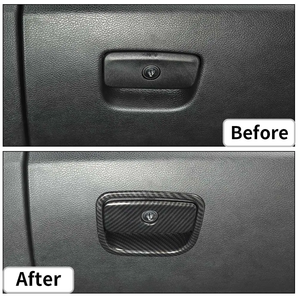 For 2011-2021 Jeep Grand Cherokee WK2 Co-pilot Storage Glove Box Handle Cover Trim - Image 2