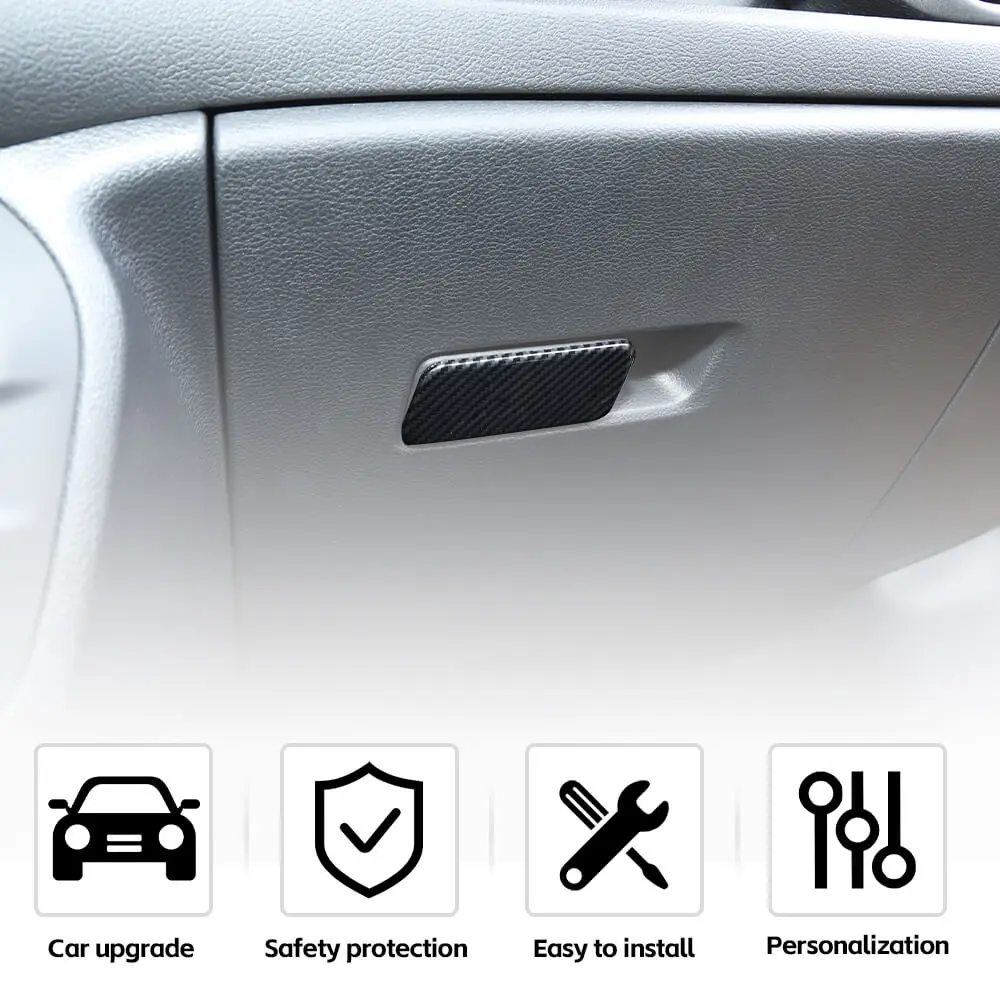 For 2015+ Jeep Renegade Co-Pilot Storage Glove Box Handle Cover Trim - Image 4
