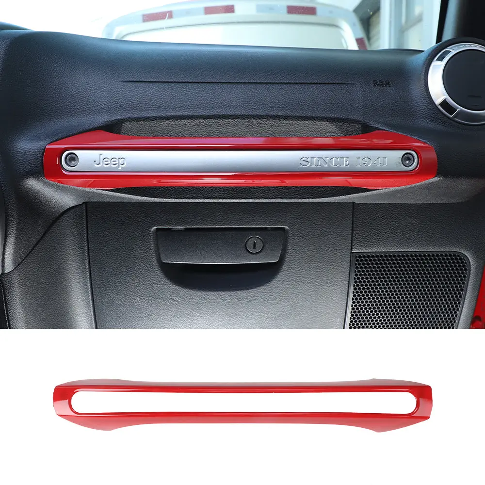 For 2011-2018 Jeep Wrangler JK Copilot Handle Decor Cover Trim Strips - Image 13