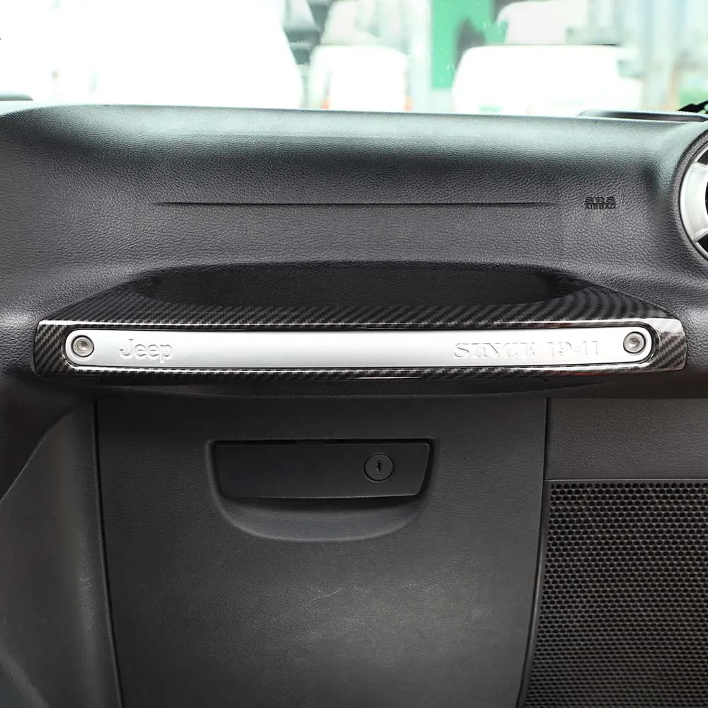 For 2011-2018 Jeep Wrangler JK Copilot Handle Decor Cover Trim Strips - Image 7