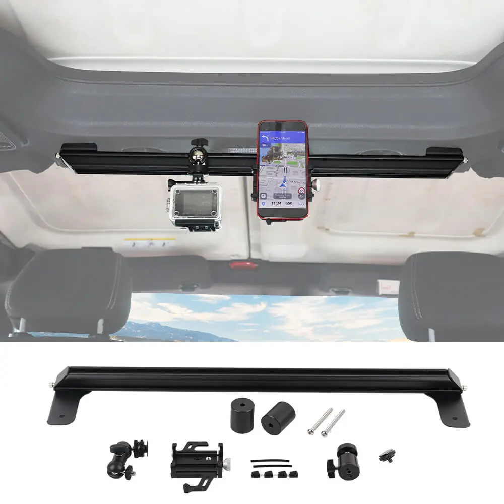 For 2011-2018 Jeep Wrangler JK JKU Dash Camera & Phone Holder Mount Stand - Image 14