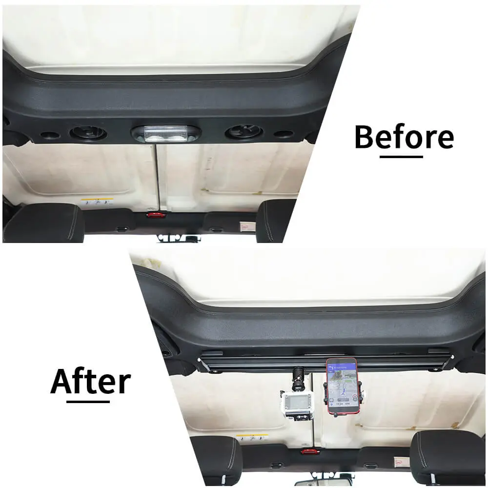 For 2011-2018 Jeep Wrangler JK JKU Dash Camera & Phone Holder Mount Stand - Image 2