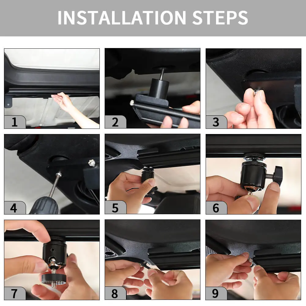 For 2011-2018 Jeep Wrangler JK JKU Dash Camera & Phone Holder Mount Stand - Image 6