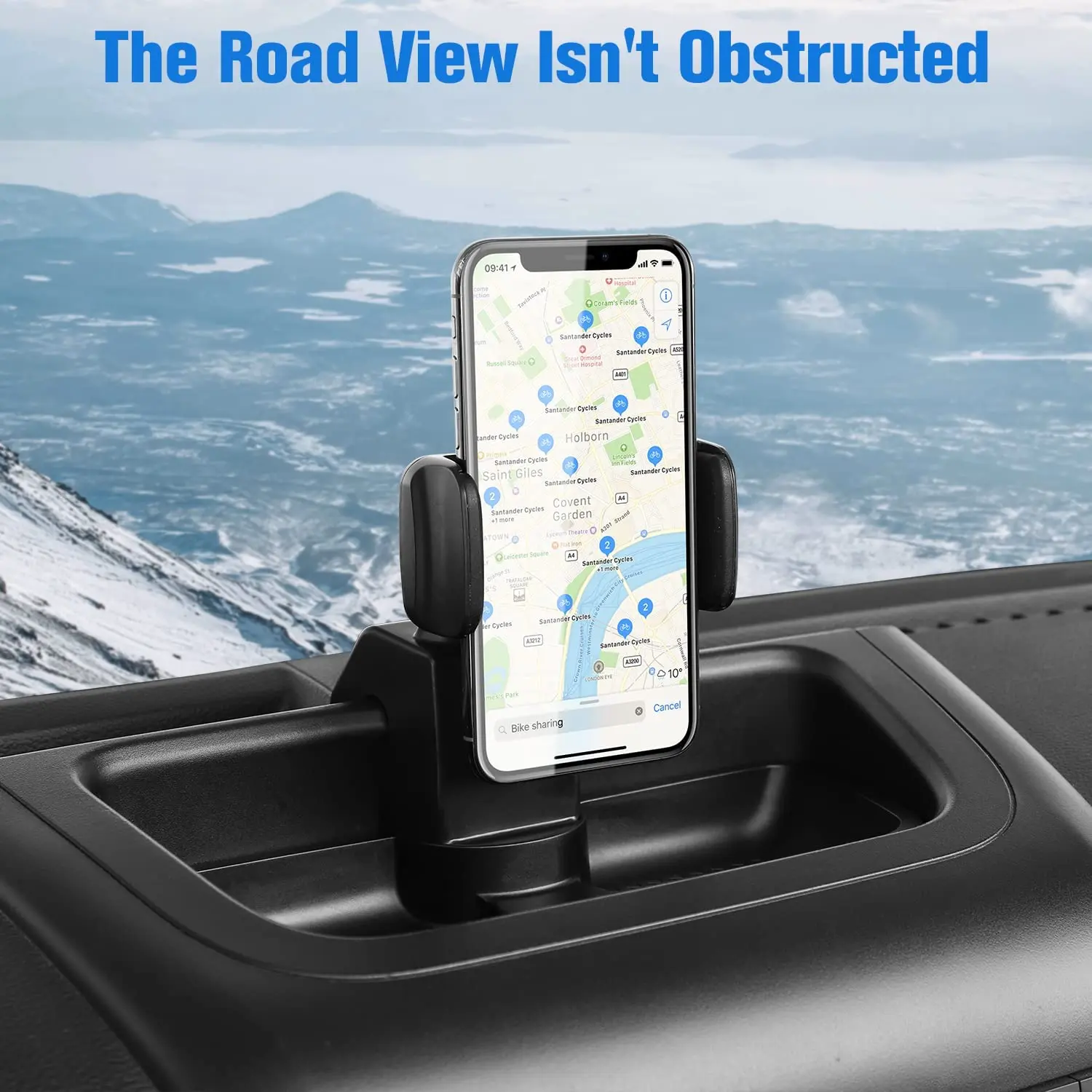 For 2011-2018 Jeep Wrangler JK JKU Dash Mount Cell Phone Holder - Image 2