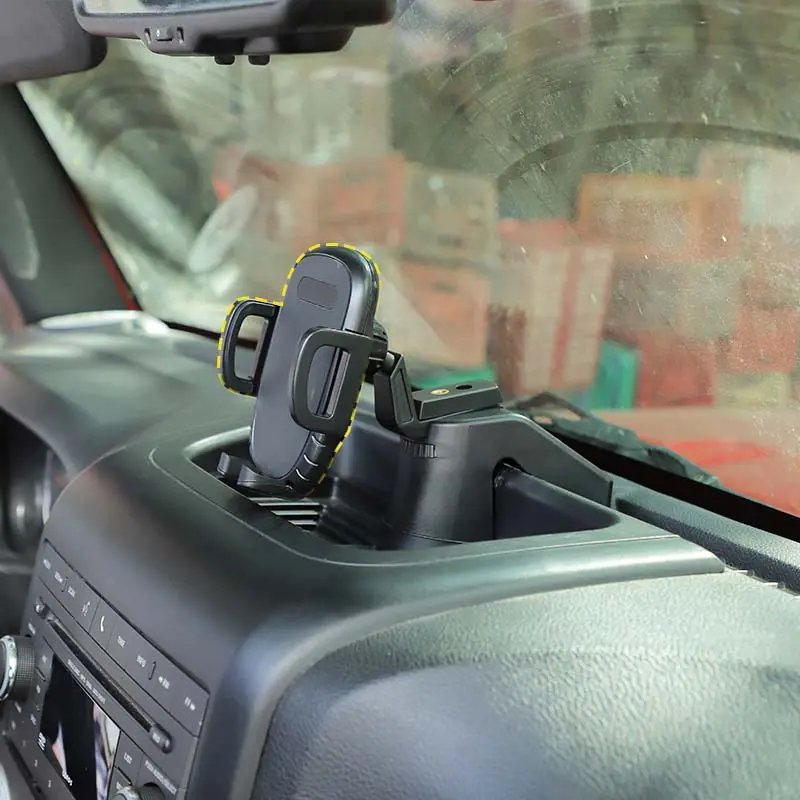 For 2012-2018 Jeep Wrangler JK Dash Tray With Phone Holder Storage Box - Image 4
