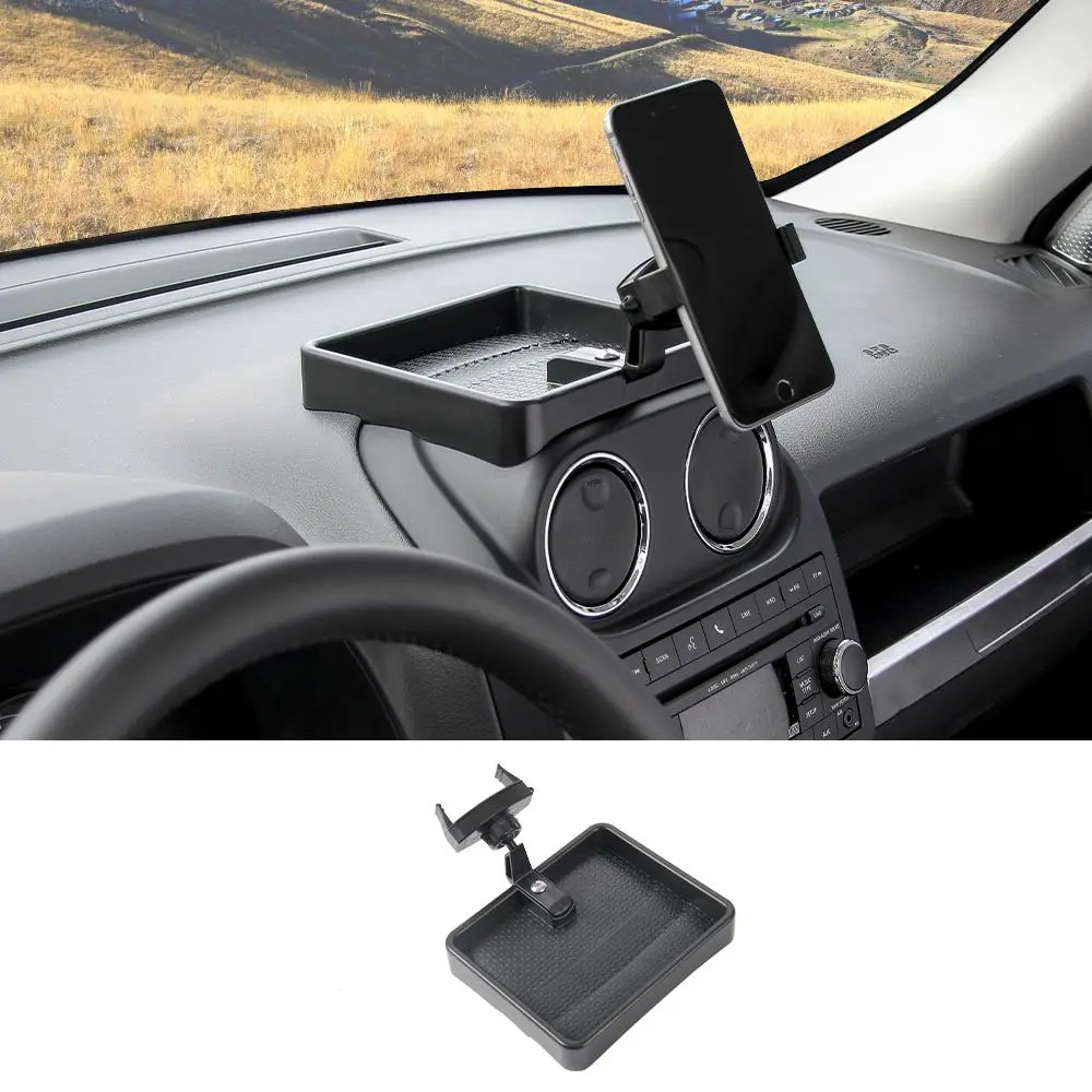For Jeep/ Compass 2010-2013/ Compass Sport 2014-2015/ Patriot 2011-2016 Dash Storage Tray With Phone Holder