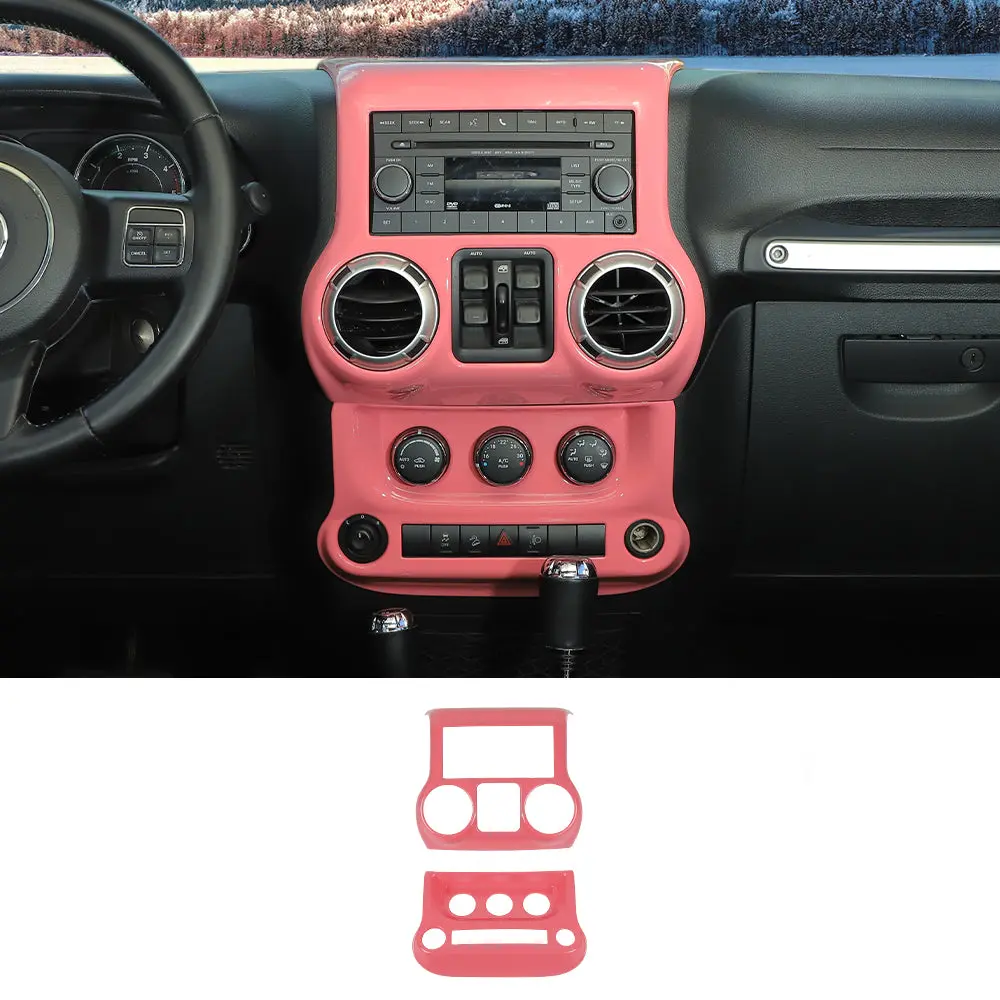 For 2011-2018 Jeep Wrangler JK Dashboard Central Panel Cover Trim Kit - Image 12