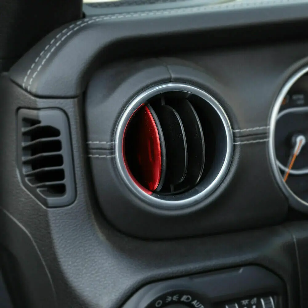 For 2018+ Jeep Wrangler JL Gladiator JT Dashboard & Armrest Box Air Condition Vent Cover Trim - Image 5