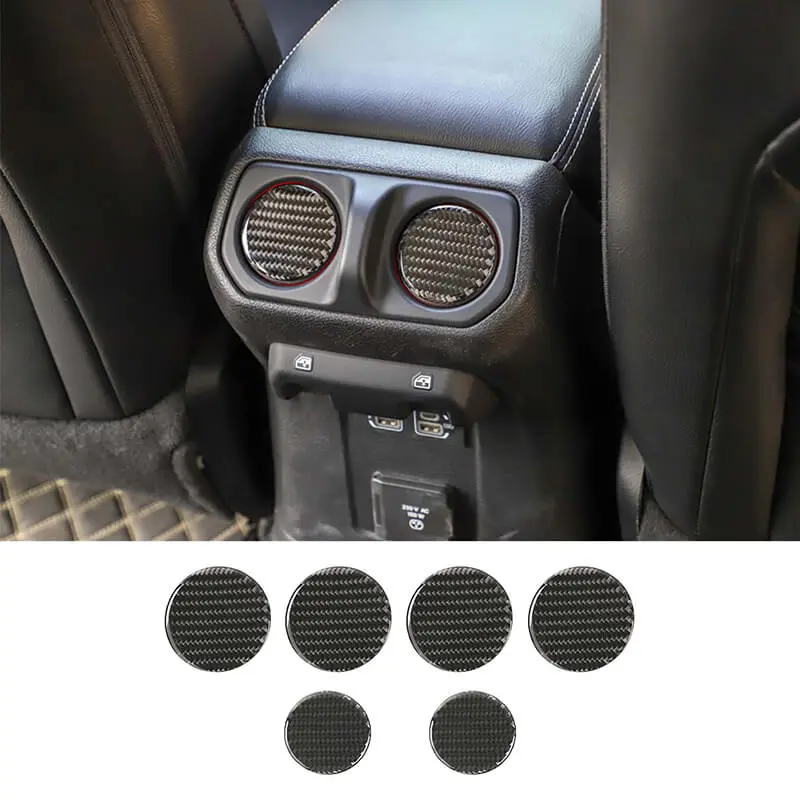 For 2018+ Jeep Wrangler JL Gladiator JT Dashboard & Armrest Box Air Condition Vent Cover Trim - Image 7