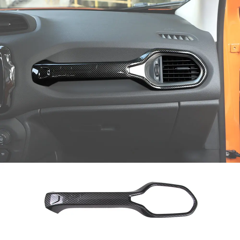 For 2015+ Jeep Renegade Dashboard Co-pilot Handle Cover Trim