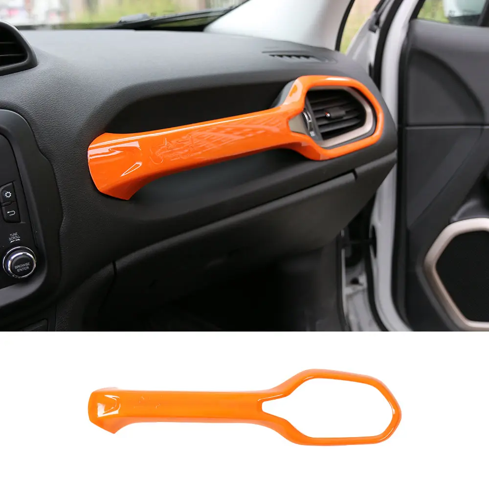 For 2015+ Jeep Renegade Dashboard Co-pilot Handle Cover Trim - Image 13