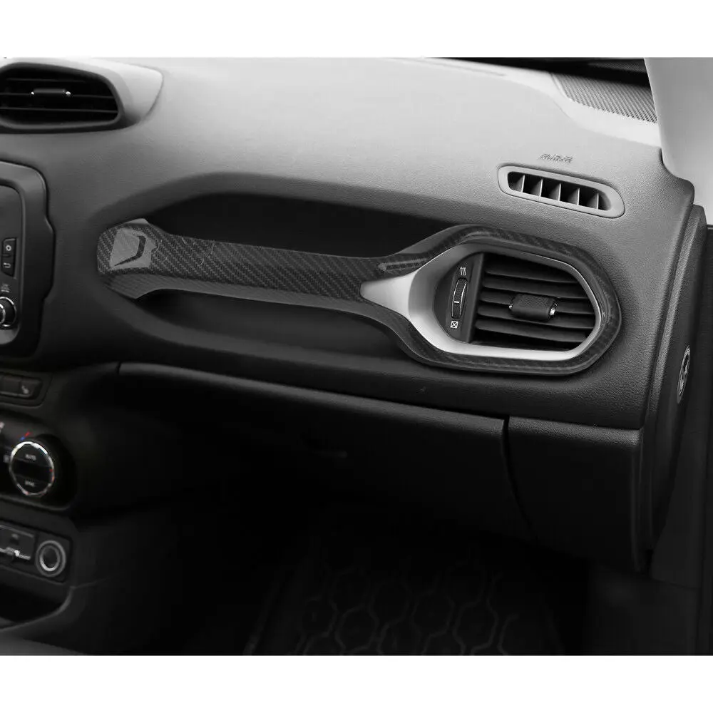 For 2015+ Jeep Renegade Dashboard Co-pilot Handle Cover Trim - Image 4