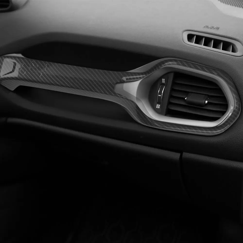 For 2015+ Jeep Renegade Dashboard Co-pilot Handle Cover Trim - Image 5