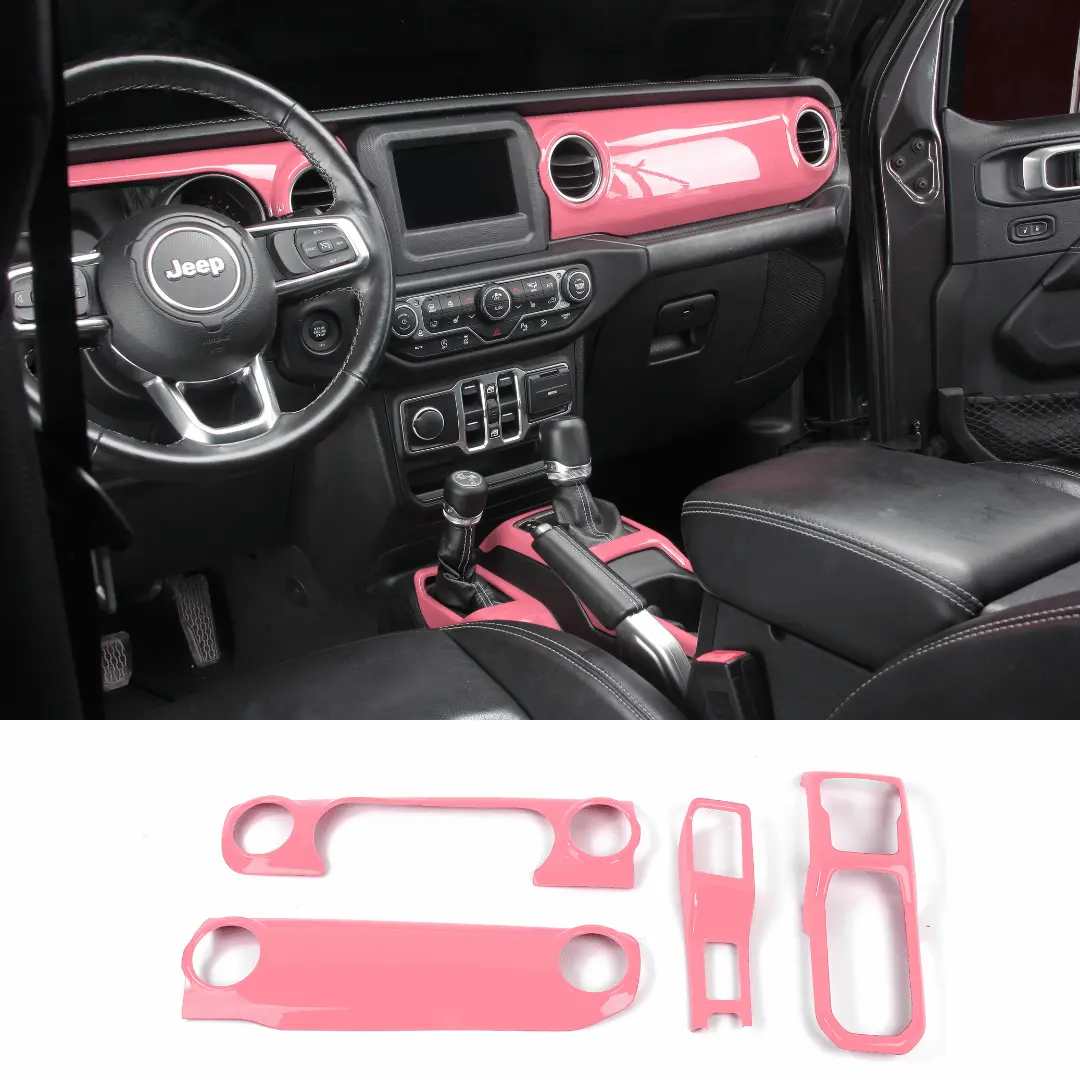For 2018-2023 Jeep Wrangler JL & Gladiator JT Dashboard Gear Shift Panel Trim Cover - Image 11