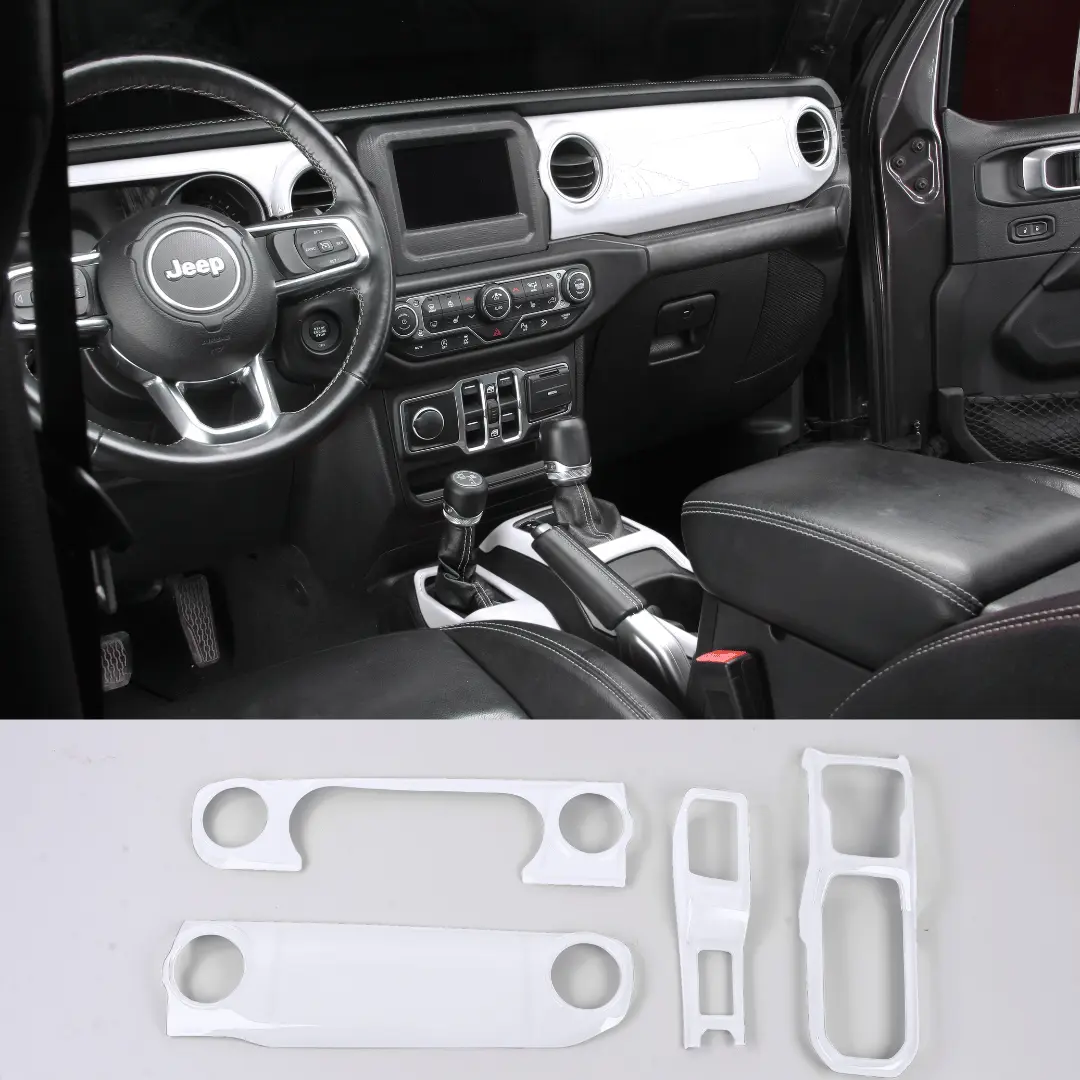 For 2018-2023 Jeep Wrangler JL & Gladiator JT Dashboard Gear Shift Panel Trim Cover - Image 12