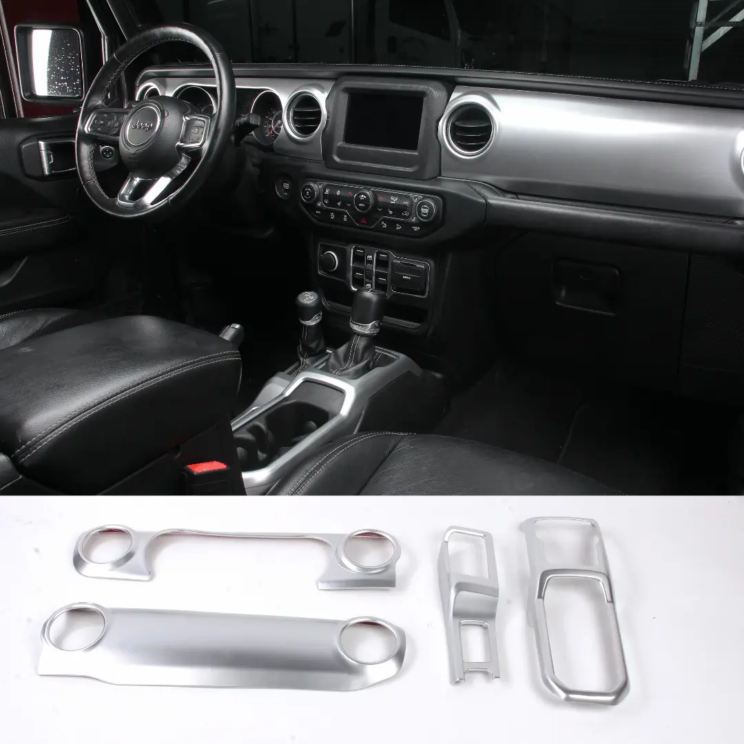 For 2018-2023 Jeep Wrangler JL & Gladiator JT Dashboard Gear Shift Panel Trim Cover - Image 13
