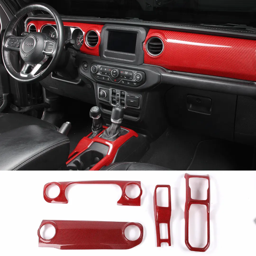 For 2018-2023 Jeep Wrangler JL & Gladiator JT Dashboard Gear Shift Panel Trim Cover - Image 14