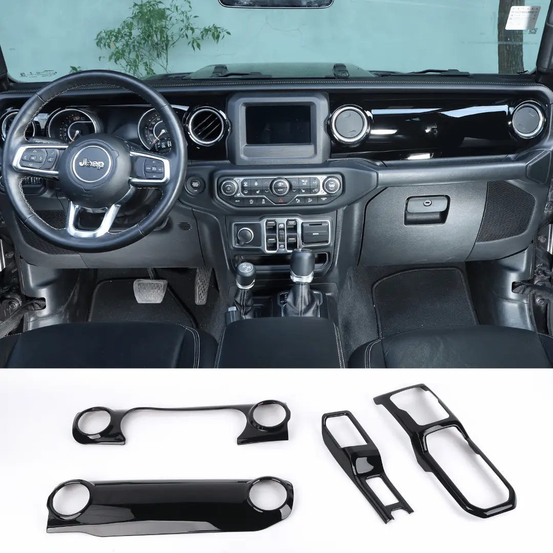 For 2018-2023 Jeep Wrangler JL & Gladiator JT Dashboard Gear Shift Panel Trim Cover - Image 15