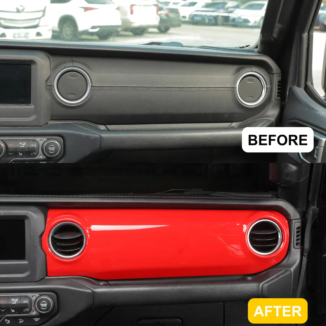 For 2018-2023 Jeep Wrangler JL & Gladiator JT Dashboard Gear Shift Panel Trim Cover - Image 2