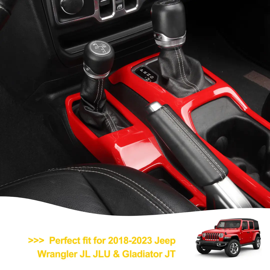 For 2018-2023 Jeep Wrangler JL & Gladiator JT Dashboard Gear Shift Panel Trim Cover - Image 3