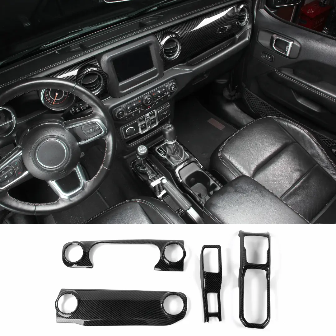 For 2018-2023 Jeep Wrangler JL & Gladiator JT Dashboard Gear Shift Panel Trim Cover - Image 5