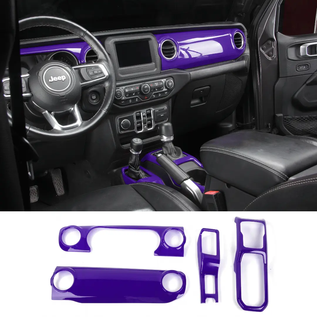 For 2018-2023 Jeep Wrangler JL & Gladiator JT Dashboard Gear Shift Panel Trim Cover - Image 8