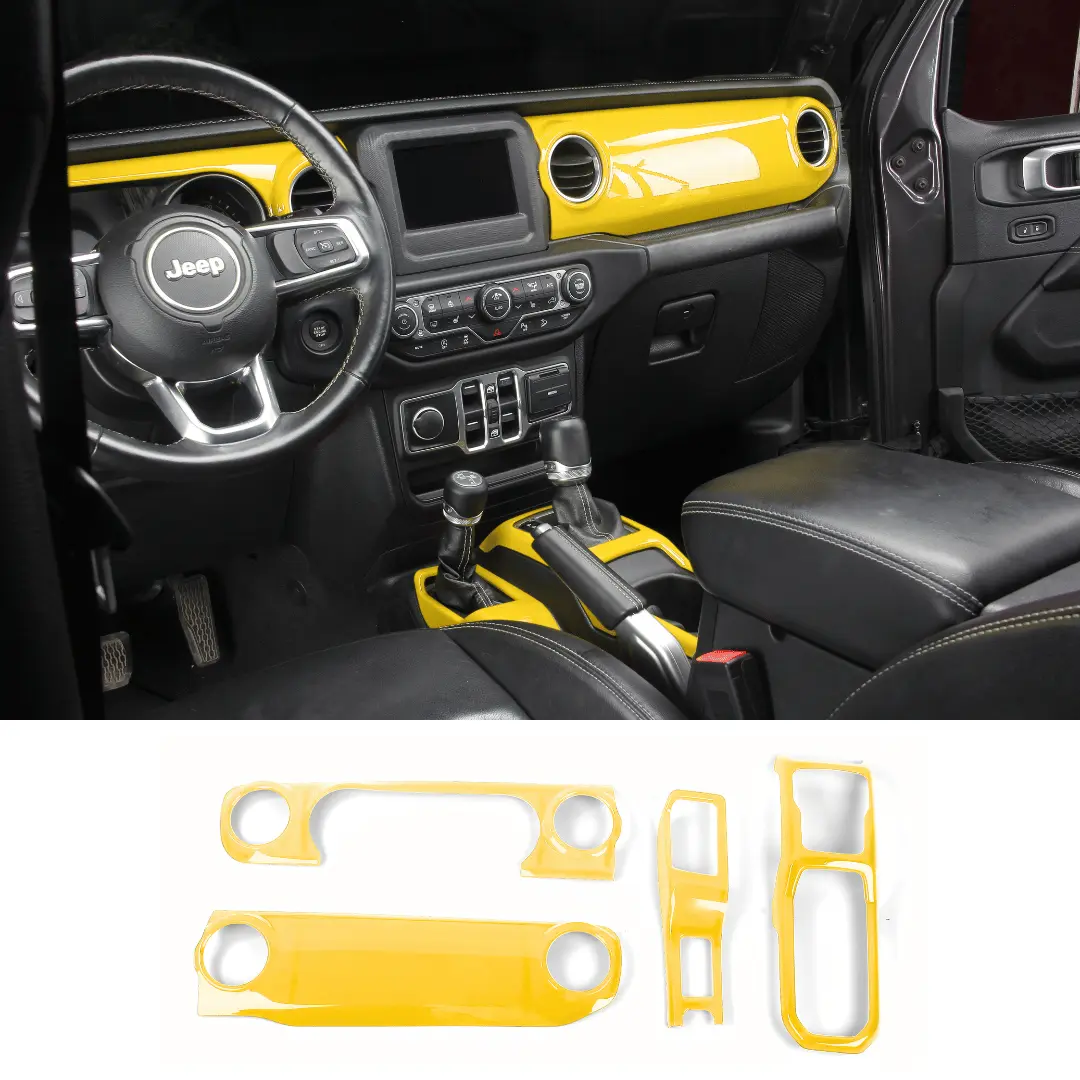 For 2018-2023 Jeep Wrangler JL & Gladiator JT Dashboard Gear Shift Panel Trim Cover - Image 9