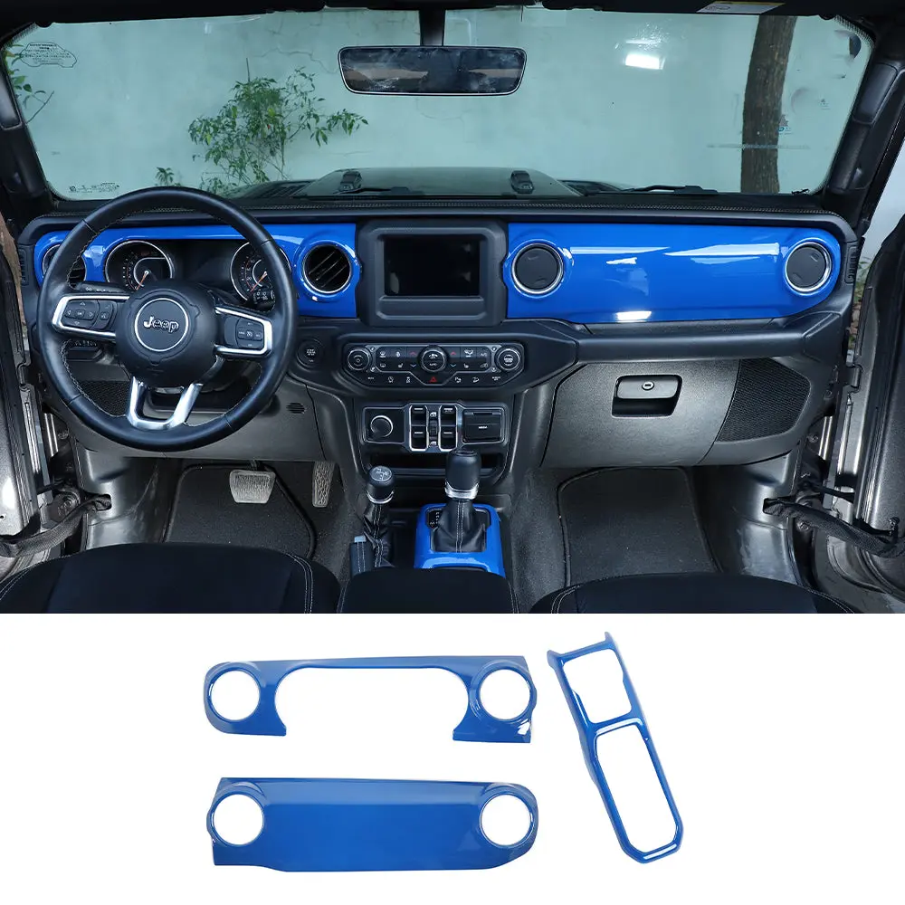 For 2018-2023 Jeep Wrangler JL JLU & Gladiator JT Dashboard Control Console Trim Panel Cover Decor - Image 10
