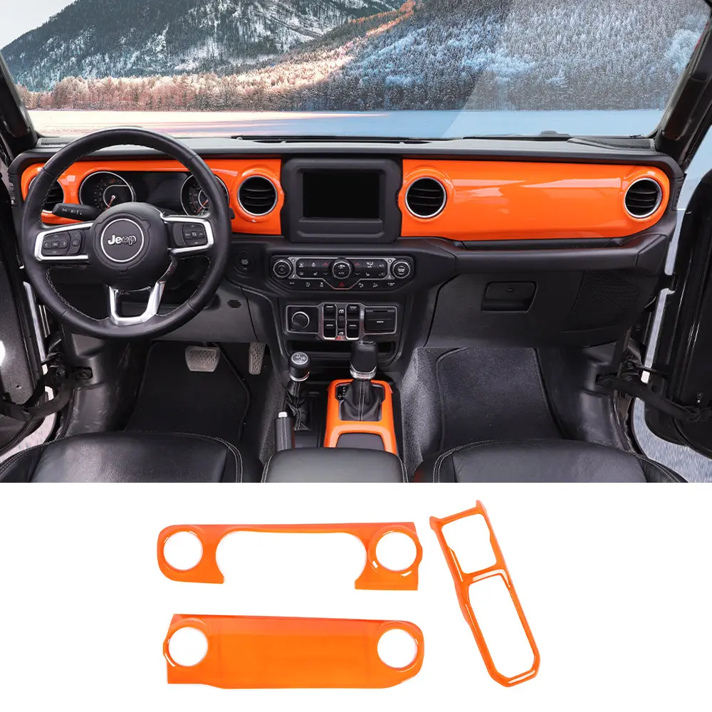 For 2018-2023 Jeep Wrangler JL JLU & Gladiator JT Dashboard Control Console Trim Panel Cover Decor - Image 14
