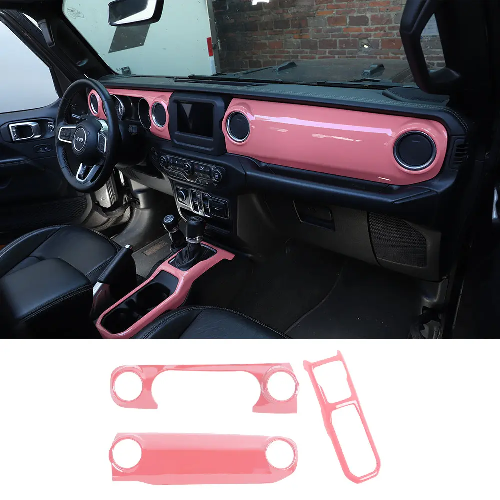 For 2018-2023 Jeep Wrangler JL JLU & Gladiator JT Dashboard Control Console Trim Panel Cover Decor - Image 15