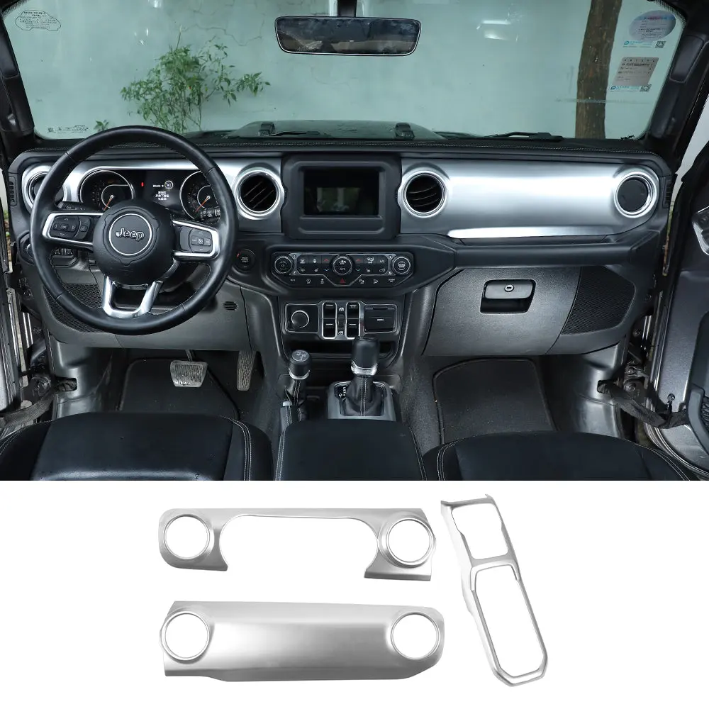 For 2018-2023 Jeep Wrangler JL JLU & Gladiator JT Dashboard Control Console Trim Panel Cover Decor - Image 17