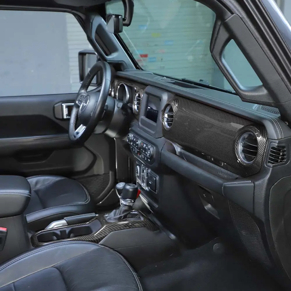 For 2018-2023 Jeep Wrangler JL JLU & Gladiator JT Dashboard Control Console Trim Panel Cover Decor - Image 5