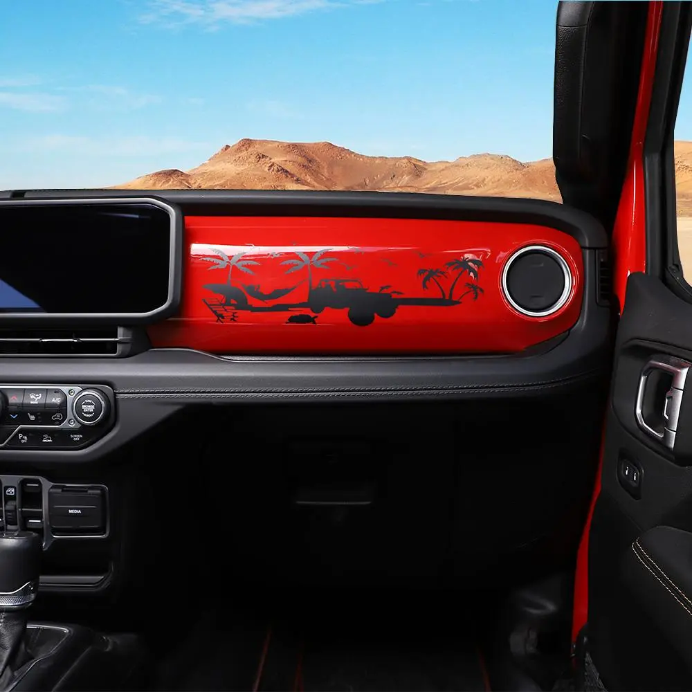For 2018+ Jeep Wrangler JL & Gladiator JT Dashboard Decal Decorative Stickers - Image 3