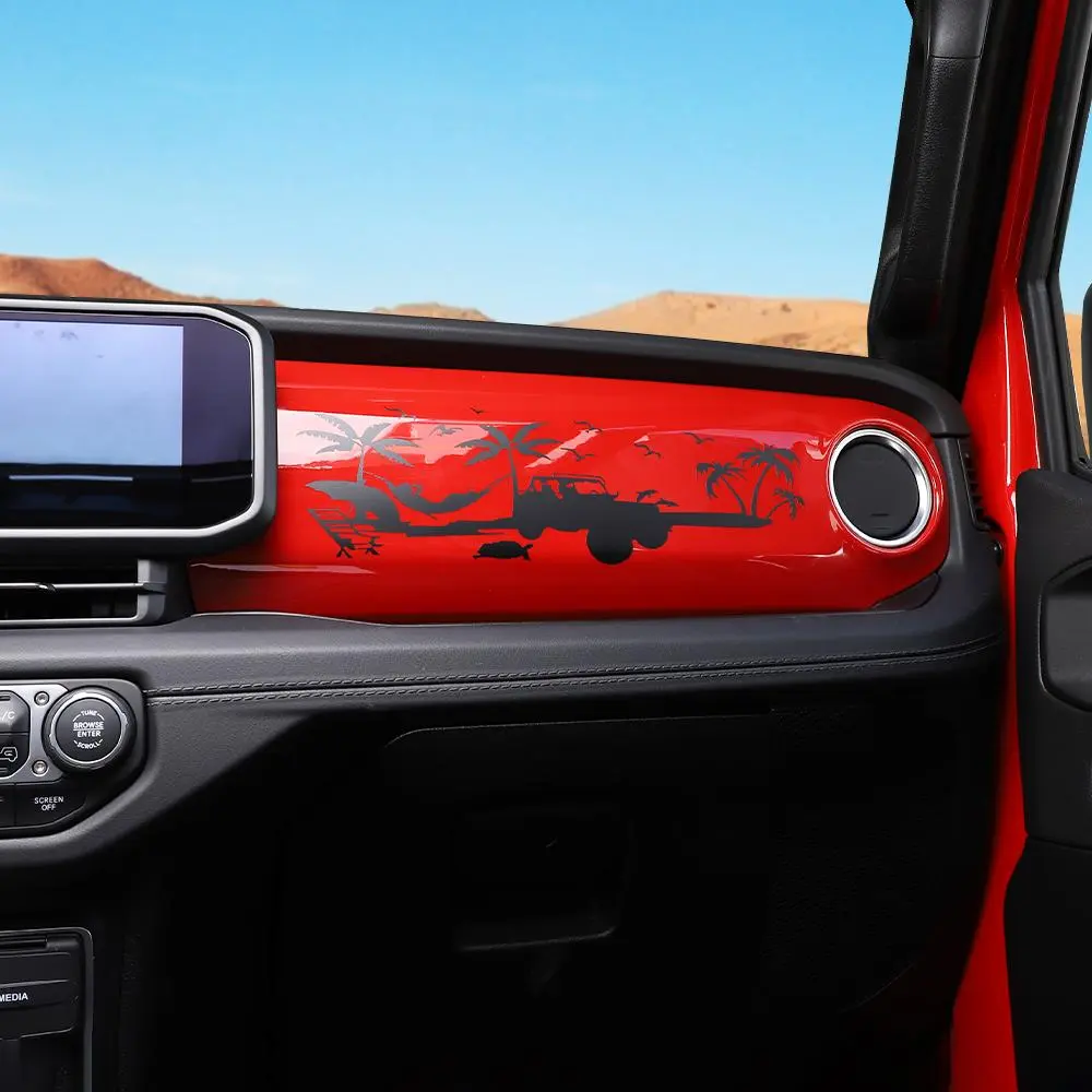 For 2018+ Jeep Wrangler JL & Gladiator JT Dashboard Decal Decorative Stickers - Image 4