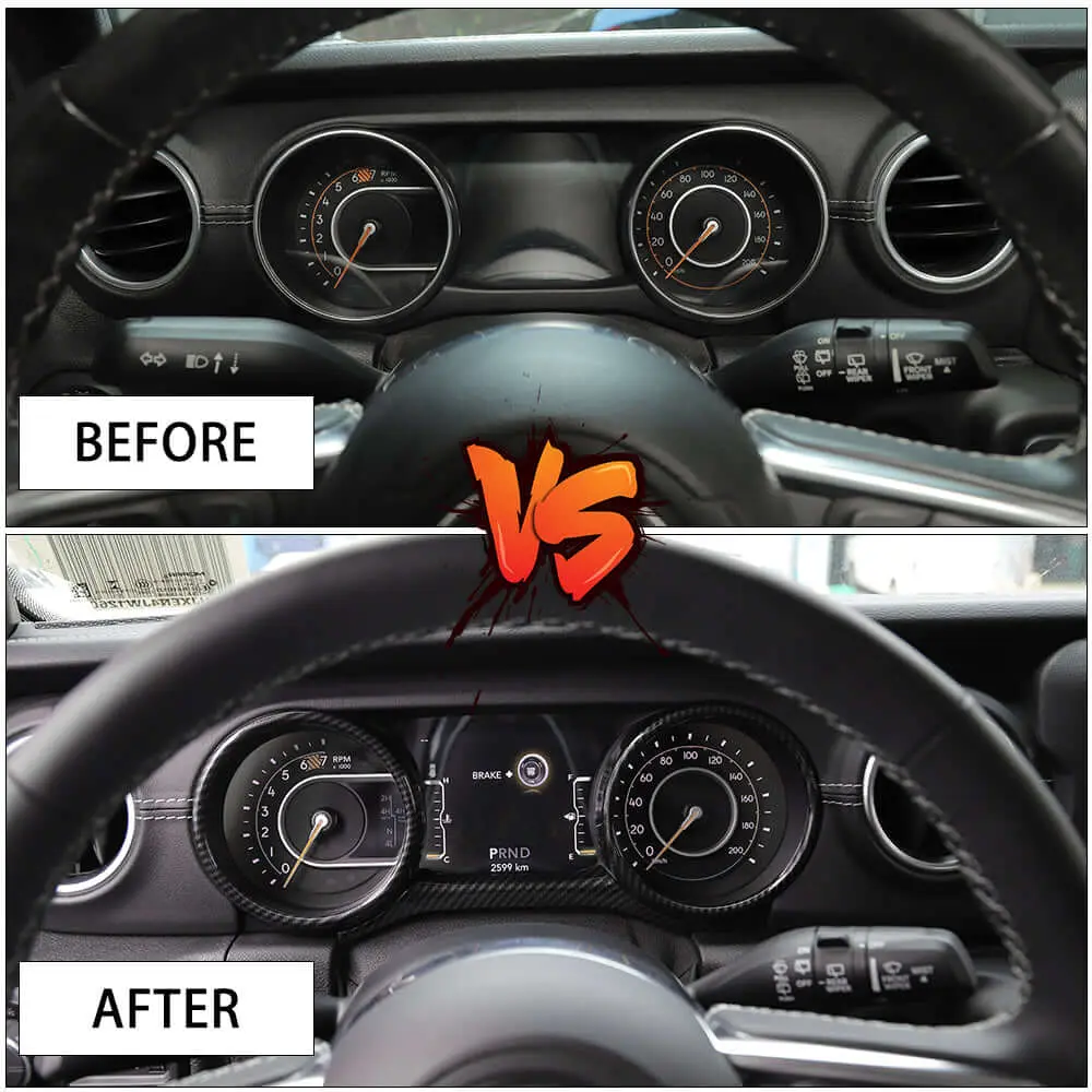 For 2018-2023 Jeep Wrangler JL JLU & Gladiator JT Dashboard Frame Trim Bezel - Image 2