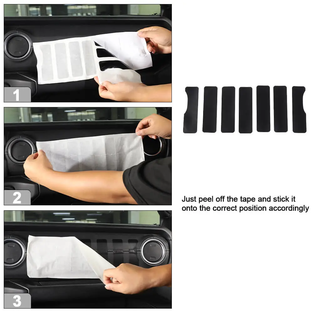 For 2018+ Jeep Wrangler JL & Gladiator JT Dashboard Grill Dash Sticker Decal - Image 5
