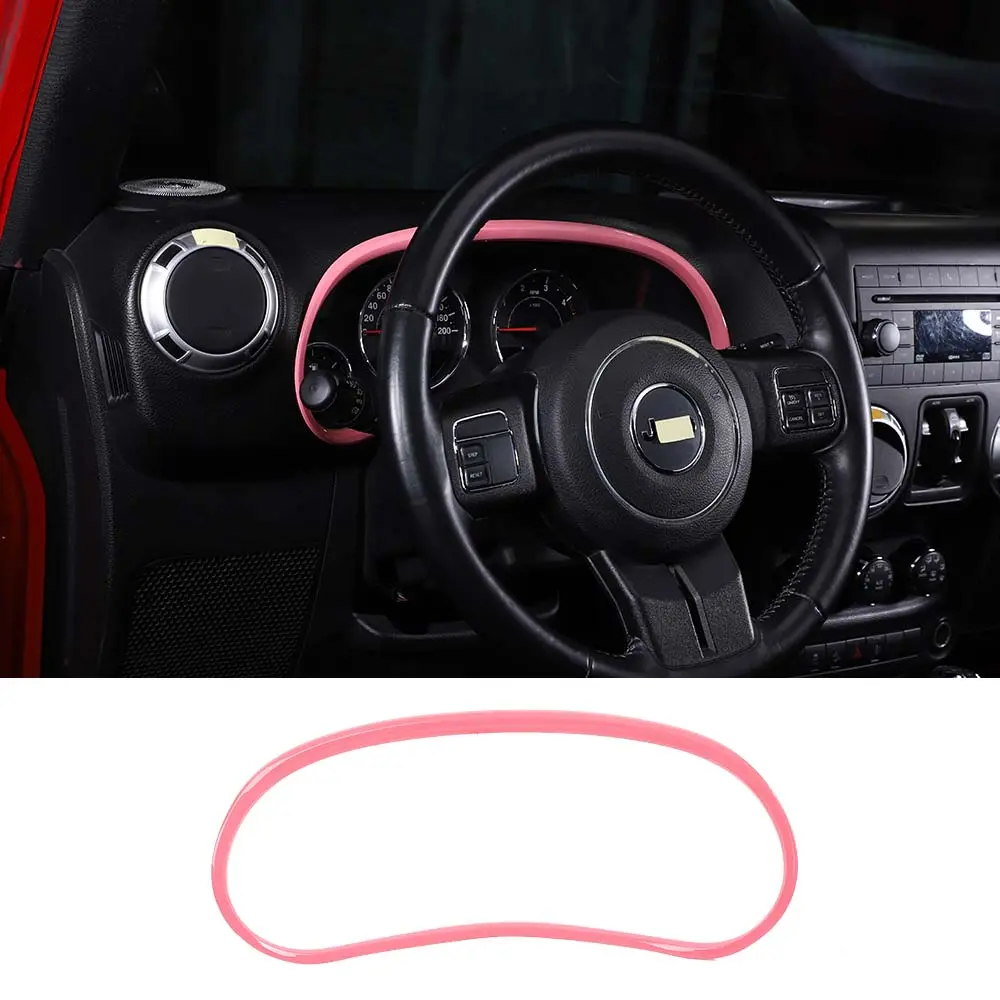 For 2011–2018 Jeep Wrangler JK JKU Dashboard Ring Trim Instrument Panel Accent Bezel - Image 12