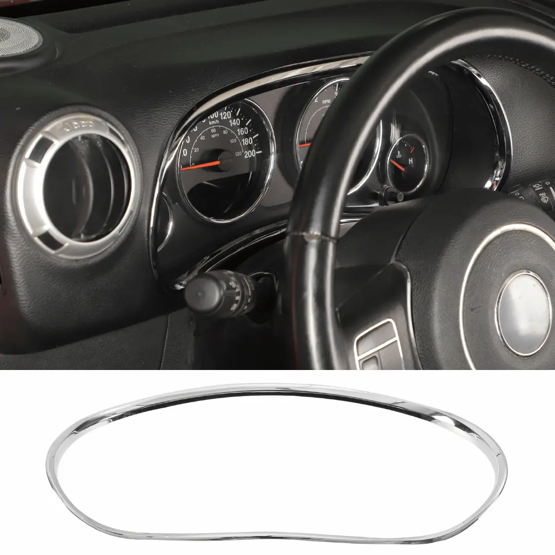 For 2011–2018 Jeep Wrangler JK JKU Dashboard Ring Trim Instrument Panel Accent Bezel - Image 15
