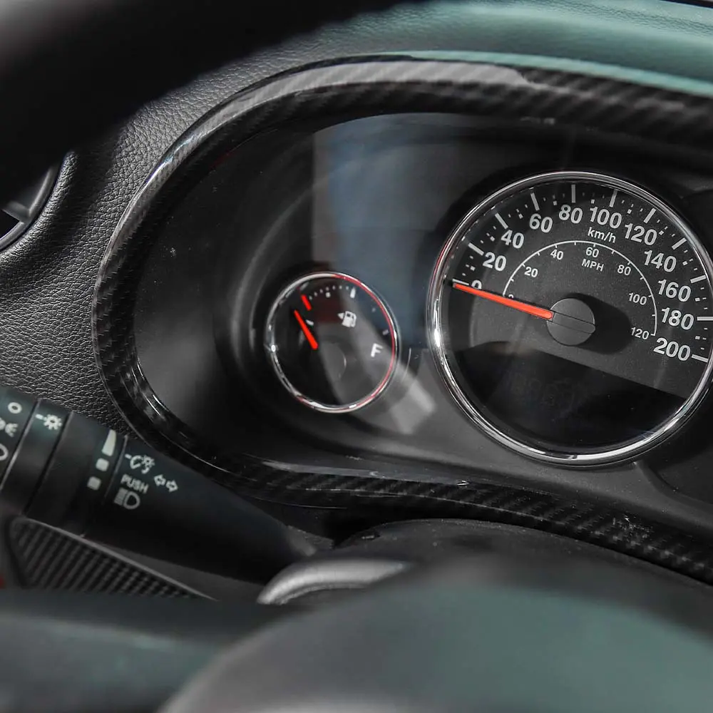 For 2011–2018 Jeep Wrangler JK JKU Dashboard Ring Trim Instrument Panel Accent Bezel - Image 6