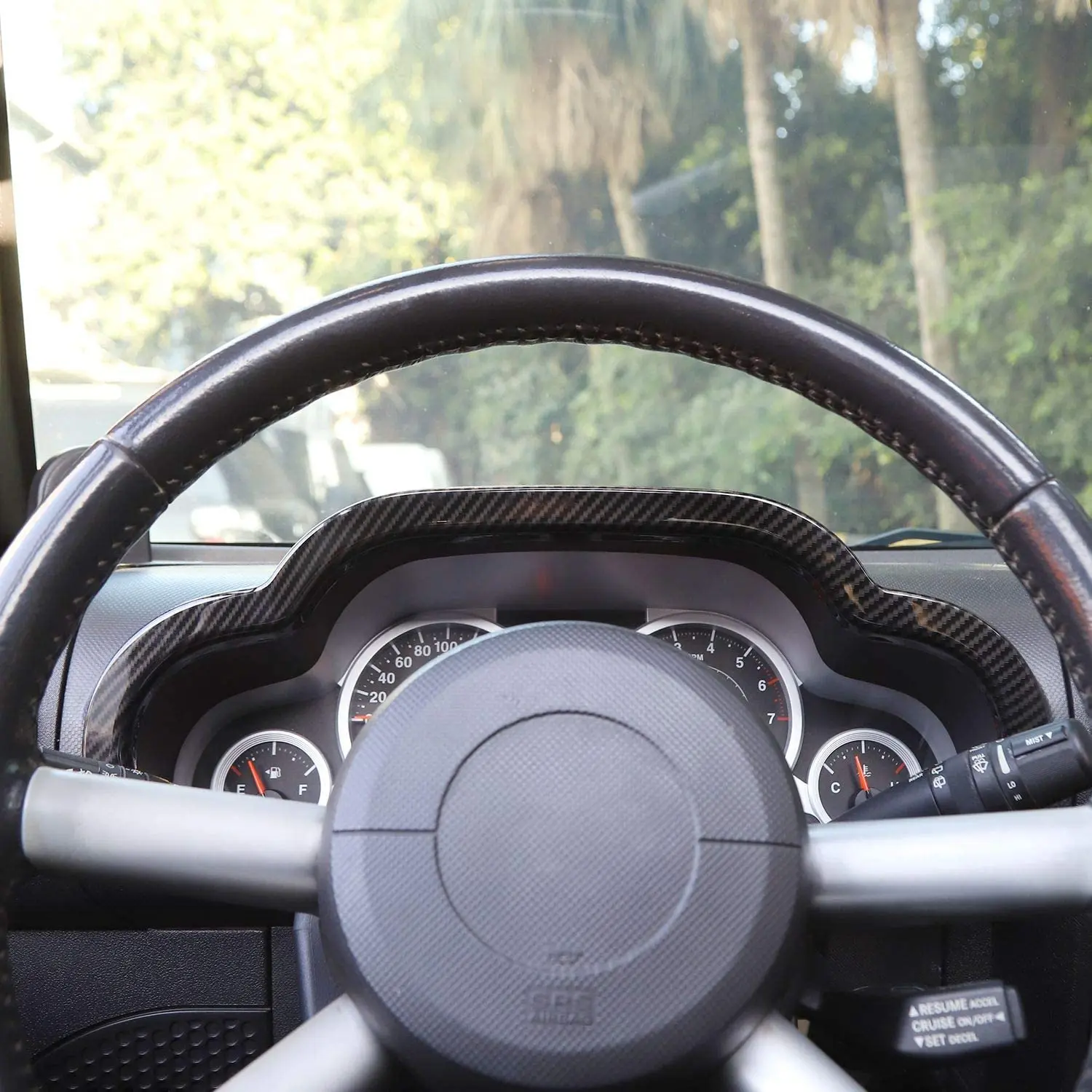 For 2007-2010 Jeep Wrangler JK JKU Dashboard Instrument Panel Trim - Image 4