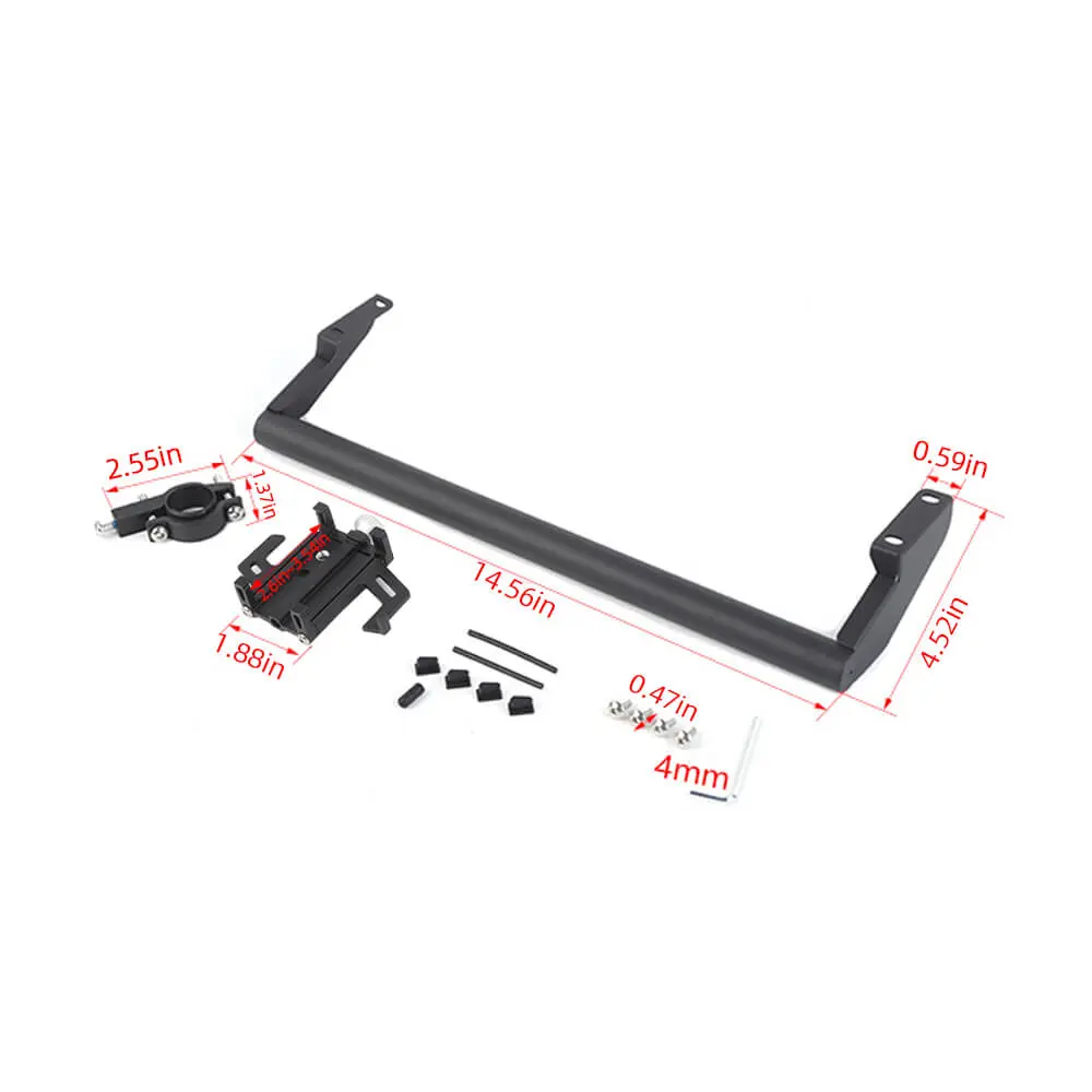 For 2024+ Jeep Wrangler JL & Gladiator JT Dashboard Mobile Phone Holder Rod Bracket - Image 7