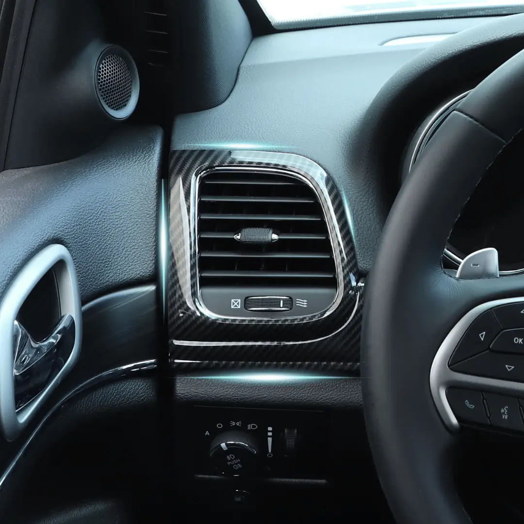 For 2014-2021 Jeep Grand Cherokee WK2 Dashboard Panel Trim & Door Handle Cover Kit(The Color Is Different From The Factory Wood Grain) - Image 3