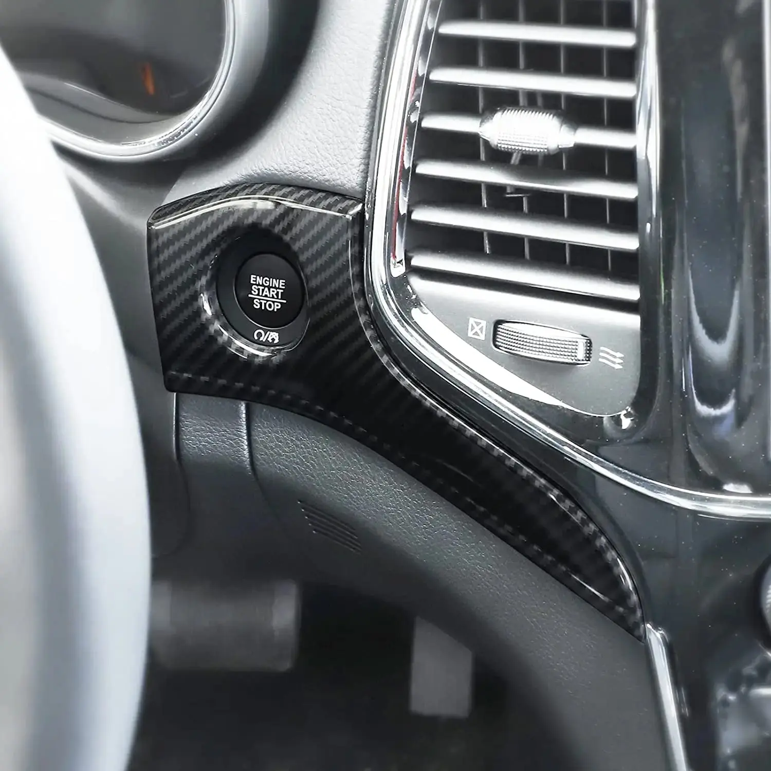 For 2014-2021 Jeep Grand Cherokee WK2 Dashboard Panel Trim & Door Handle Cover Kit(The Color Is Different From The Factory Wood Grain) - Image 4